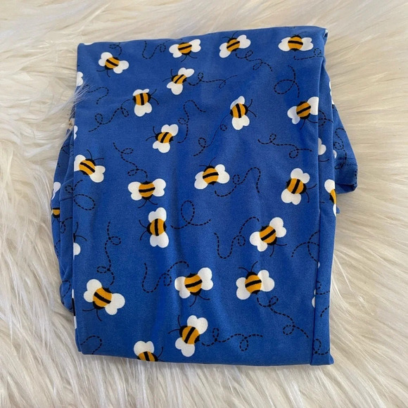 New! Women’s Lularoe bee 🐝 leggings OS - Picture 1 of 1